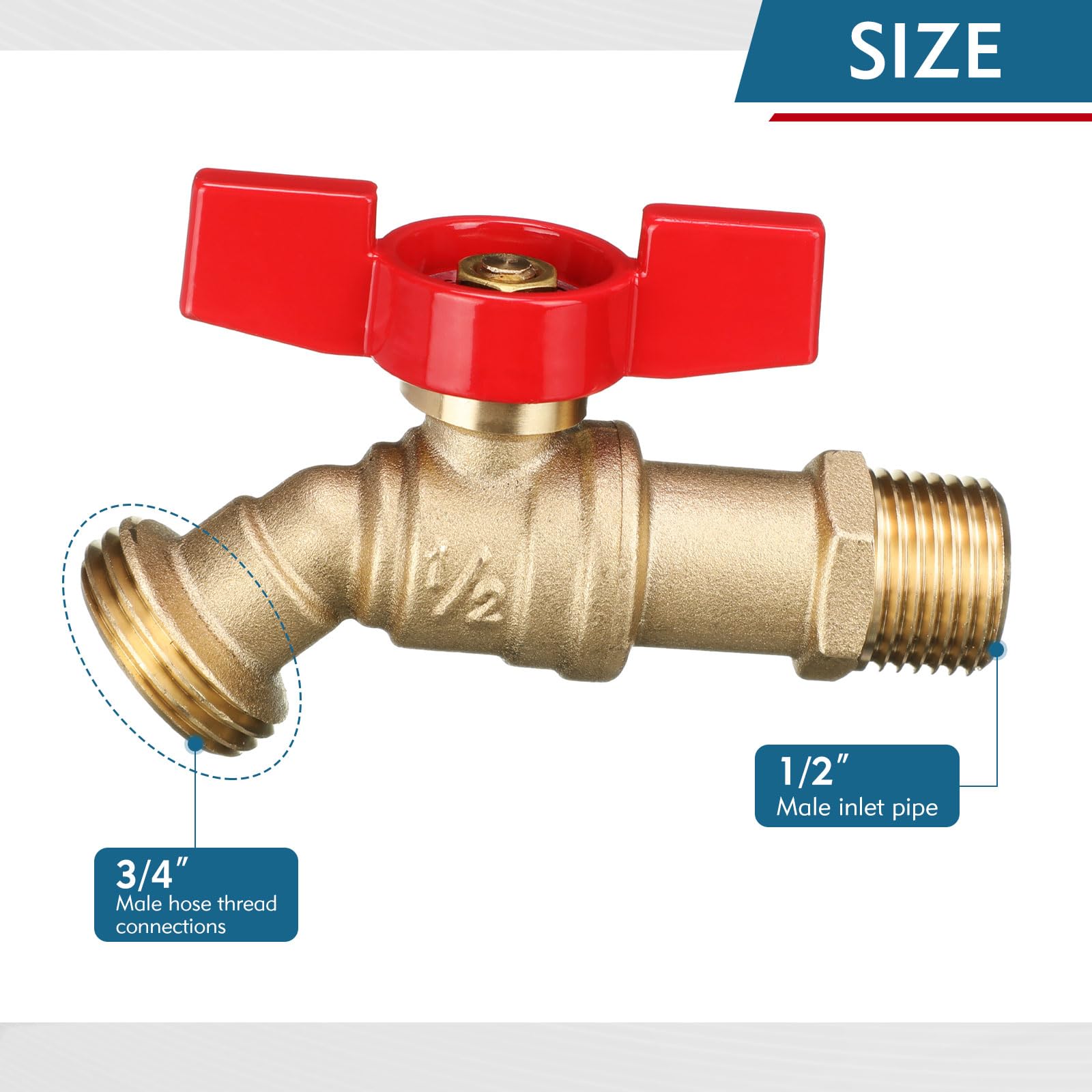 VIHOSE hose bib installed on exterior wall showing secure fit and outdoor performance