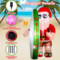 VIHOSE lit at night with built-in LEDs, bright festive illumination for evening displays