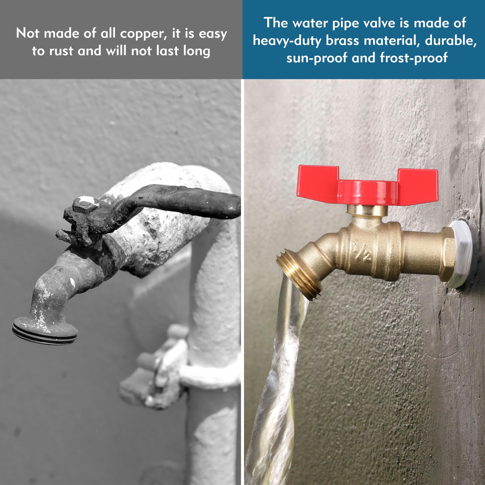 VIHOSE hose bib in garden setting being used for watering, showing practical convenience