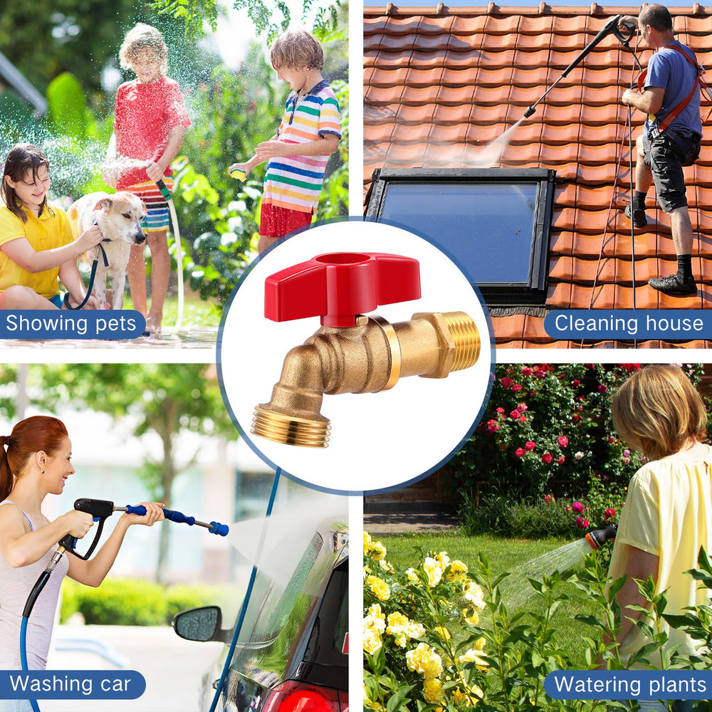VIHOSE side profile highlighting solid brass construction for long-lasting outdoor use