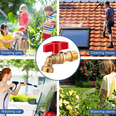 VIHOSE side profile highlighting solid brass construction for long-lasting outdoor use