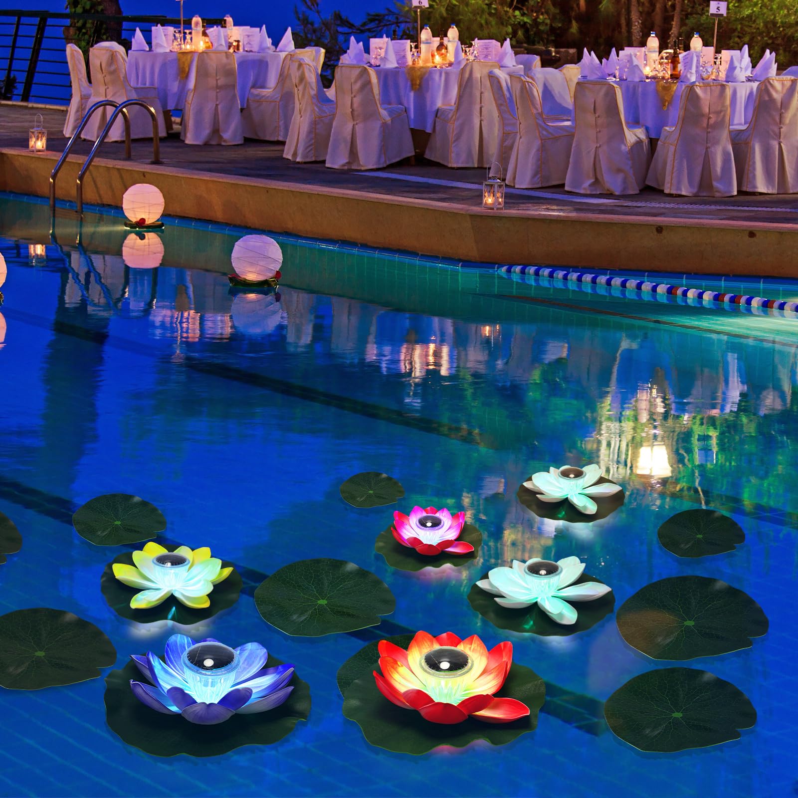 VIHOSE size comparison of lotus light and lily pad for planning placement benefit