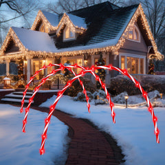 VIHOSE stake and base detail anchored in ground, secures arches against wind