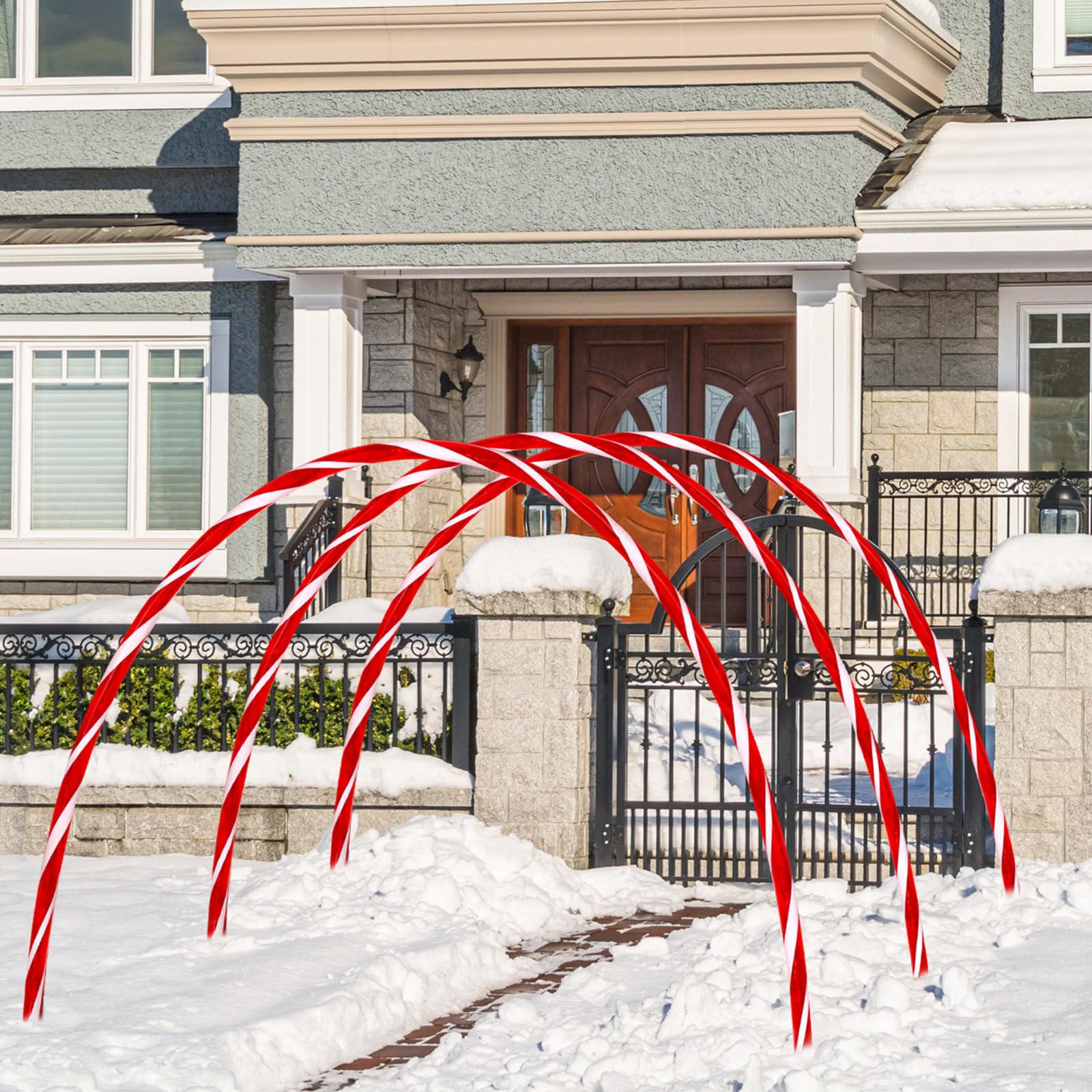 VIHOSE disassembled arches packed for storage, simplifies off-season space-saving