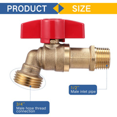VIHOSE quarter-turn red handle detail for fast on/off control and easy operation