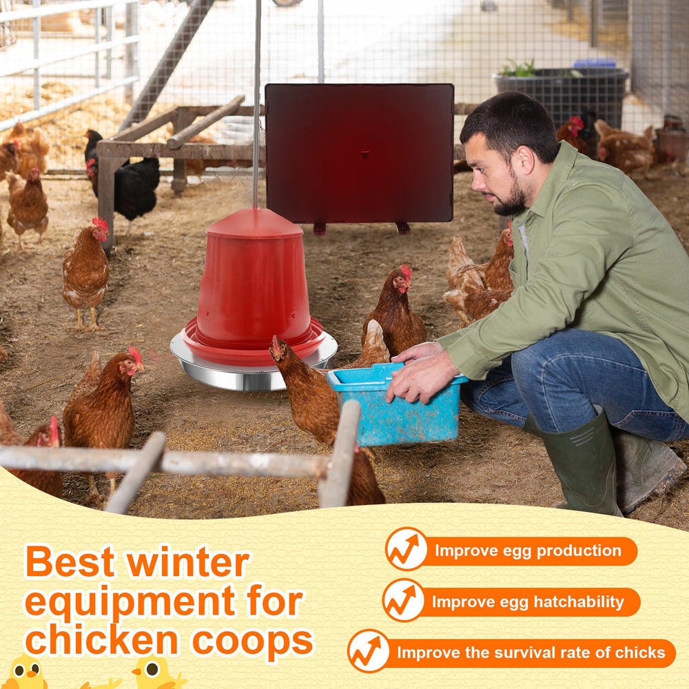 VIHOSE stainless steel waterer top view highlighting easy-clean surface