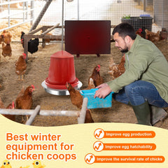 VIHOSE stainless steel waterer top view highlighting easy-clean surface