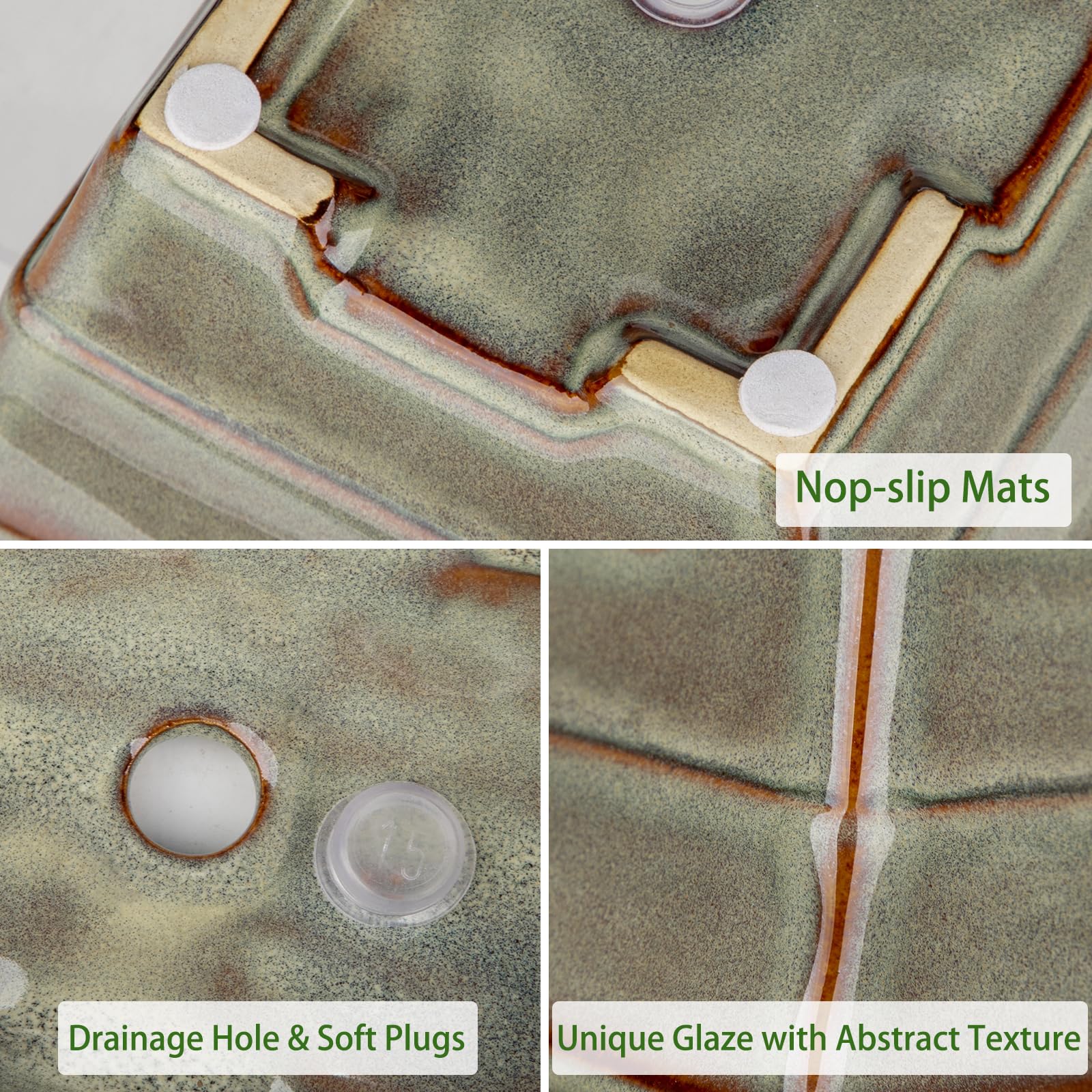 Villa Como drainage tray and hole detail highlighting easy water management for healthier roots