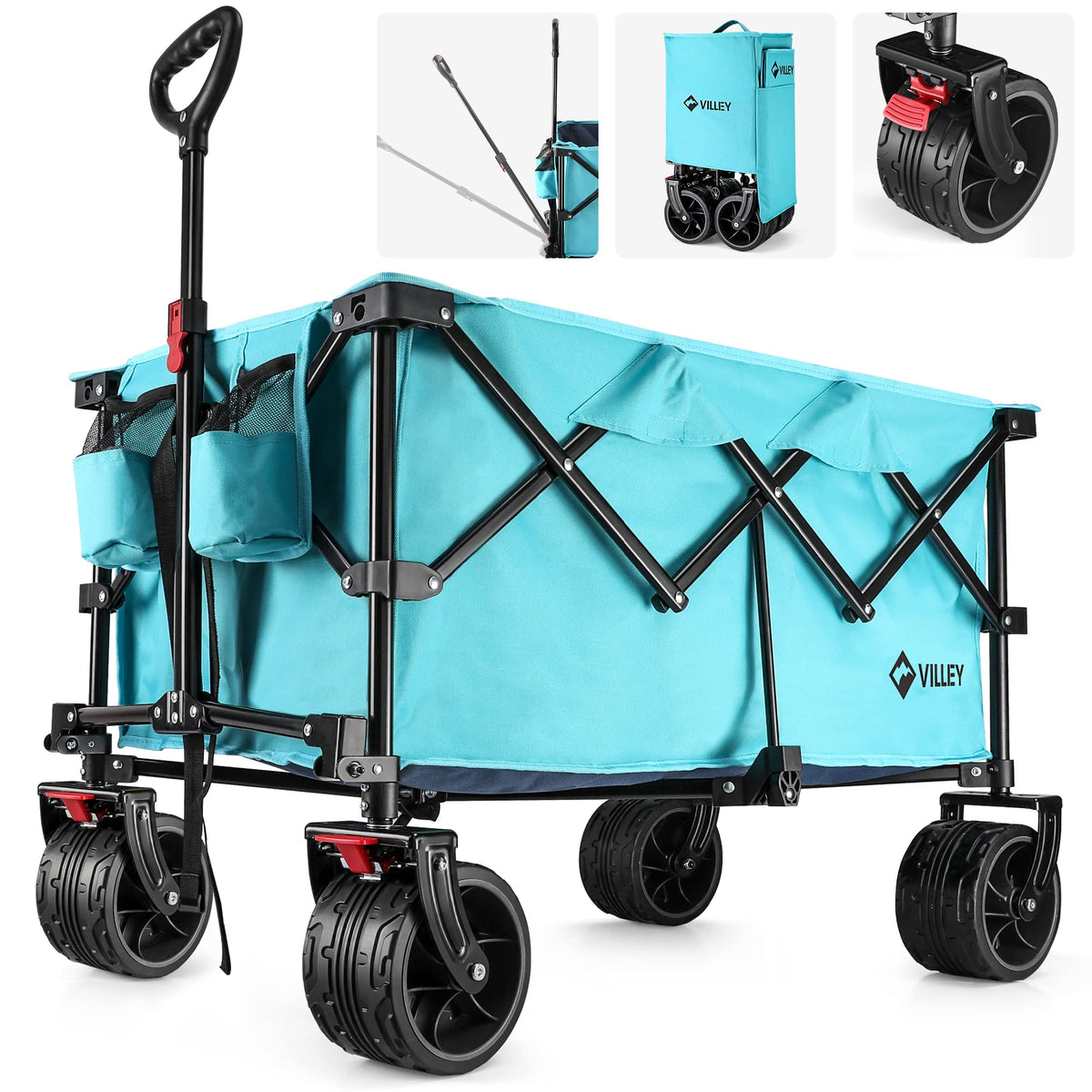 VILLEY wagon front profile showing stable frame and large capacity