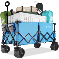 VILLEY wagon front profile showing sturdy frame and load capacity benefit