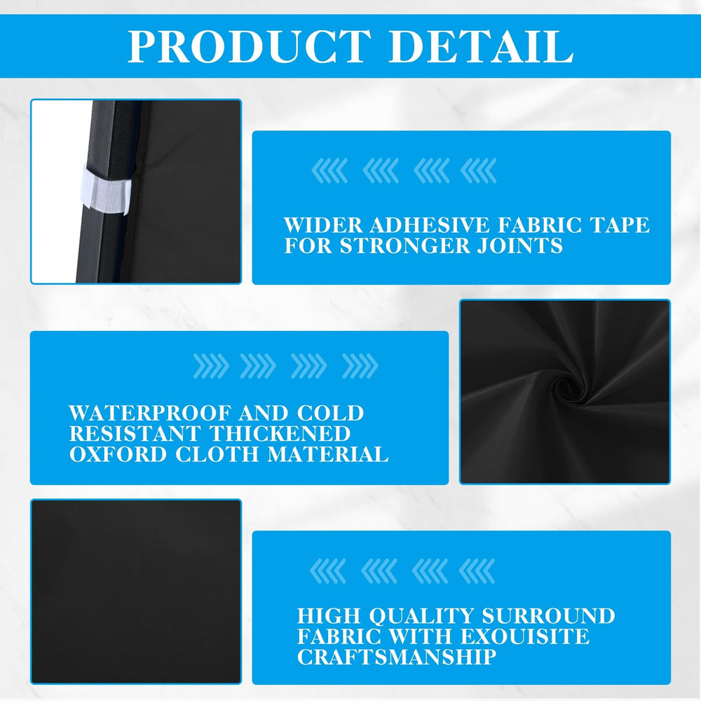 Vincreem hook-and-loop attachment detail demonstrating fast setup benefit