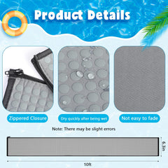 Vincreem neoprene texture close-up with zipper demonstrating durable, non-slip grip