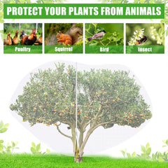 Vincreem drawstring hem securing base to keep animals out and net snug