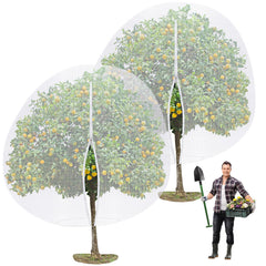 Vincreem front view of 12x12 ft netting pack protecting plant