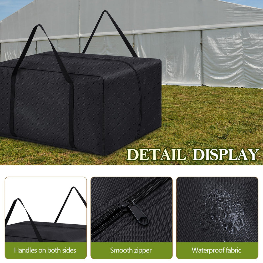 Vincreem handle and zipper detail showing sturdy carry comfort and easy access