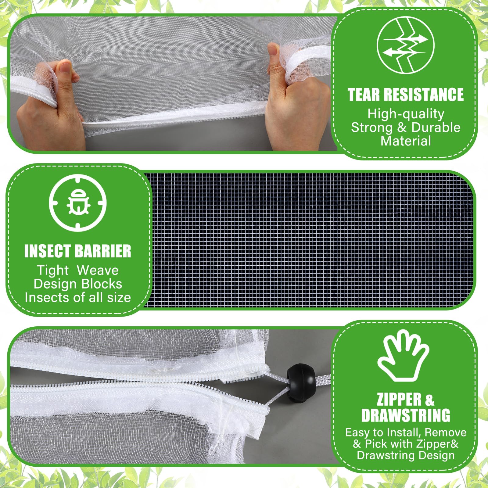 Vincreem product label and material tag showing durable construction
