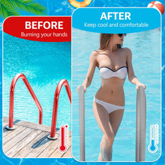 Vincreem 10 ft cover with measuring tape showing correct sizing and easy fit