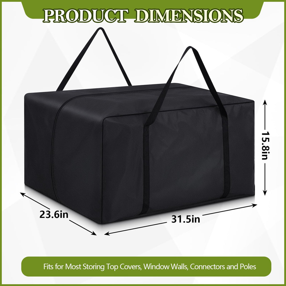 Vincreem open bag loaded with poles demonstrating organized transport convenience