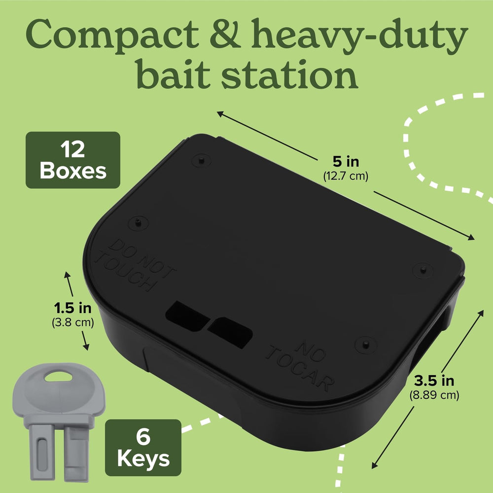 Vine Homecare open station with bait block showing secure bait placement