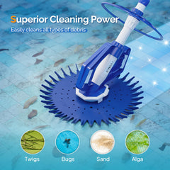 VINGLI close-up of suction inlet highlighting powerful debris pickup