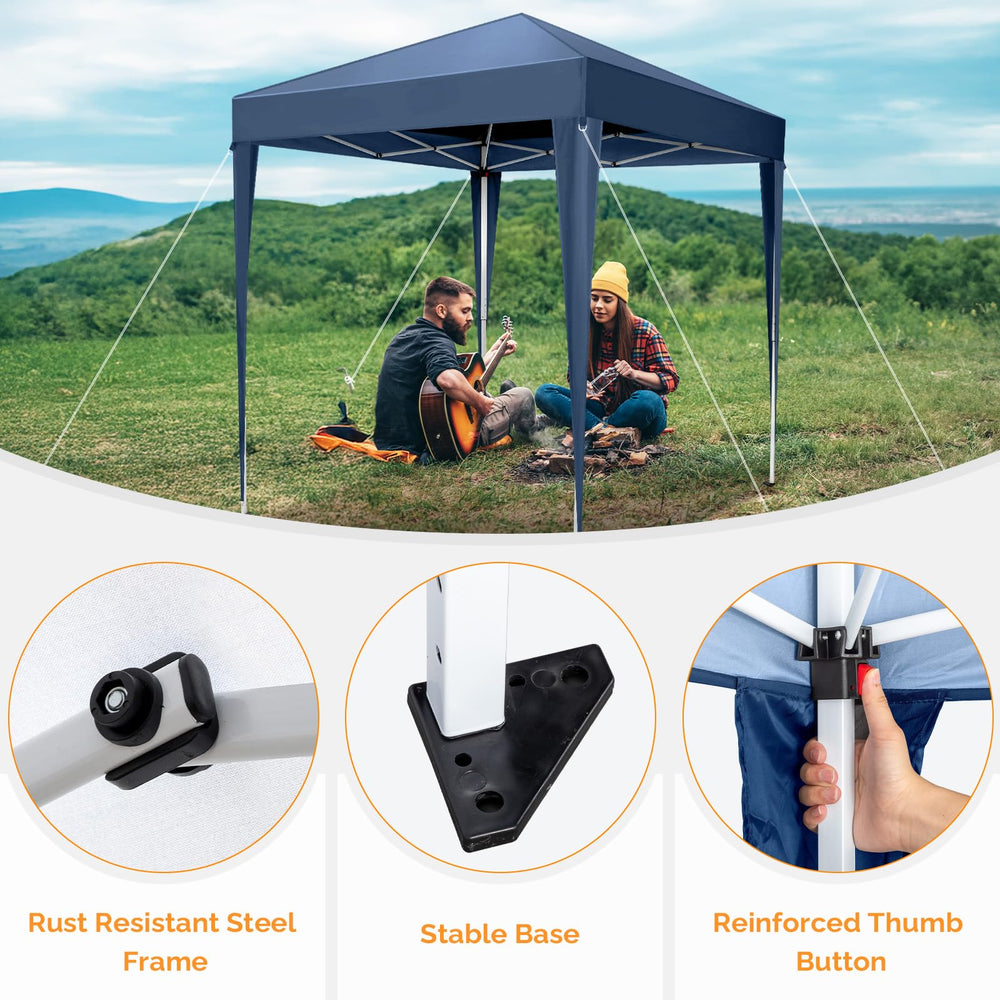 VINGLI folded canopy in oversized carry bag for easy transport and storage