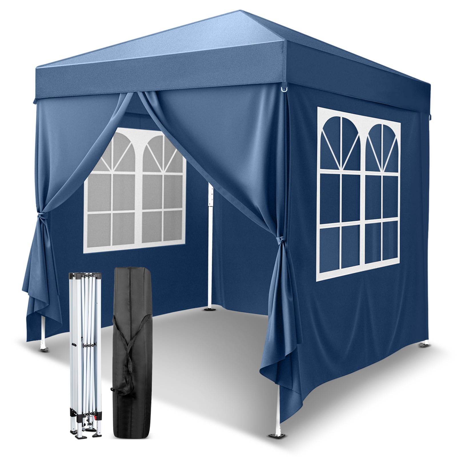 VINGLI front view blue canopy showing coverage and clean setup advantage