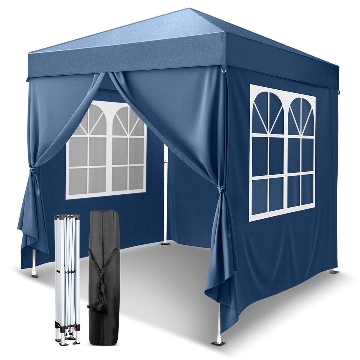 VINGLI front view blue canopy showing coverage and clean setup advantage