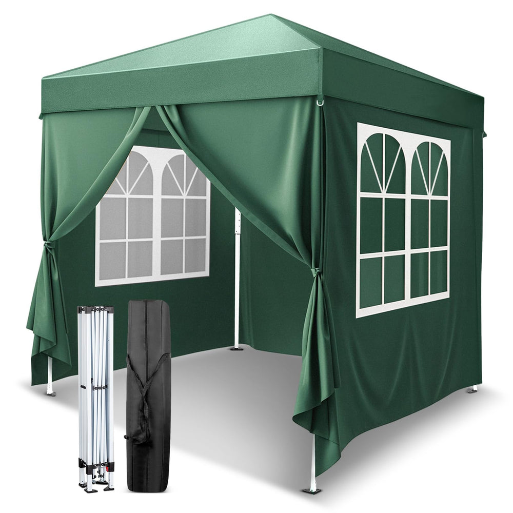 VINGLI front view green canopy providing quick shade