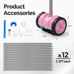 VINGLI arranged hose segments laid out, simplifies quick tool-free assembly