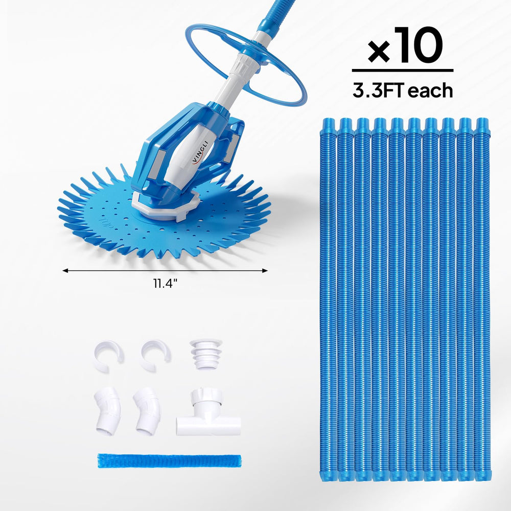 VINGLI in-pool action cleaning floor for efficient debris removal benefit