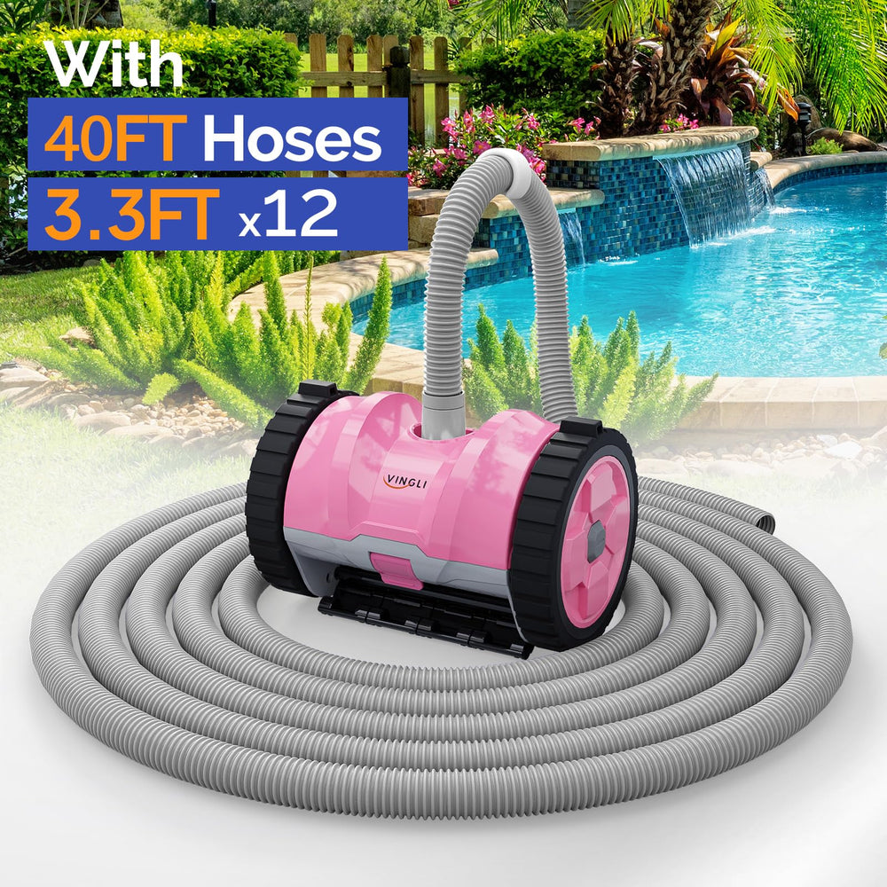 VINGLI beside pool skimmer for scale, shows suitable sizing for residential pools