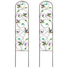 VinSees trellis front view showing hummingbird design and garden appeal