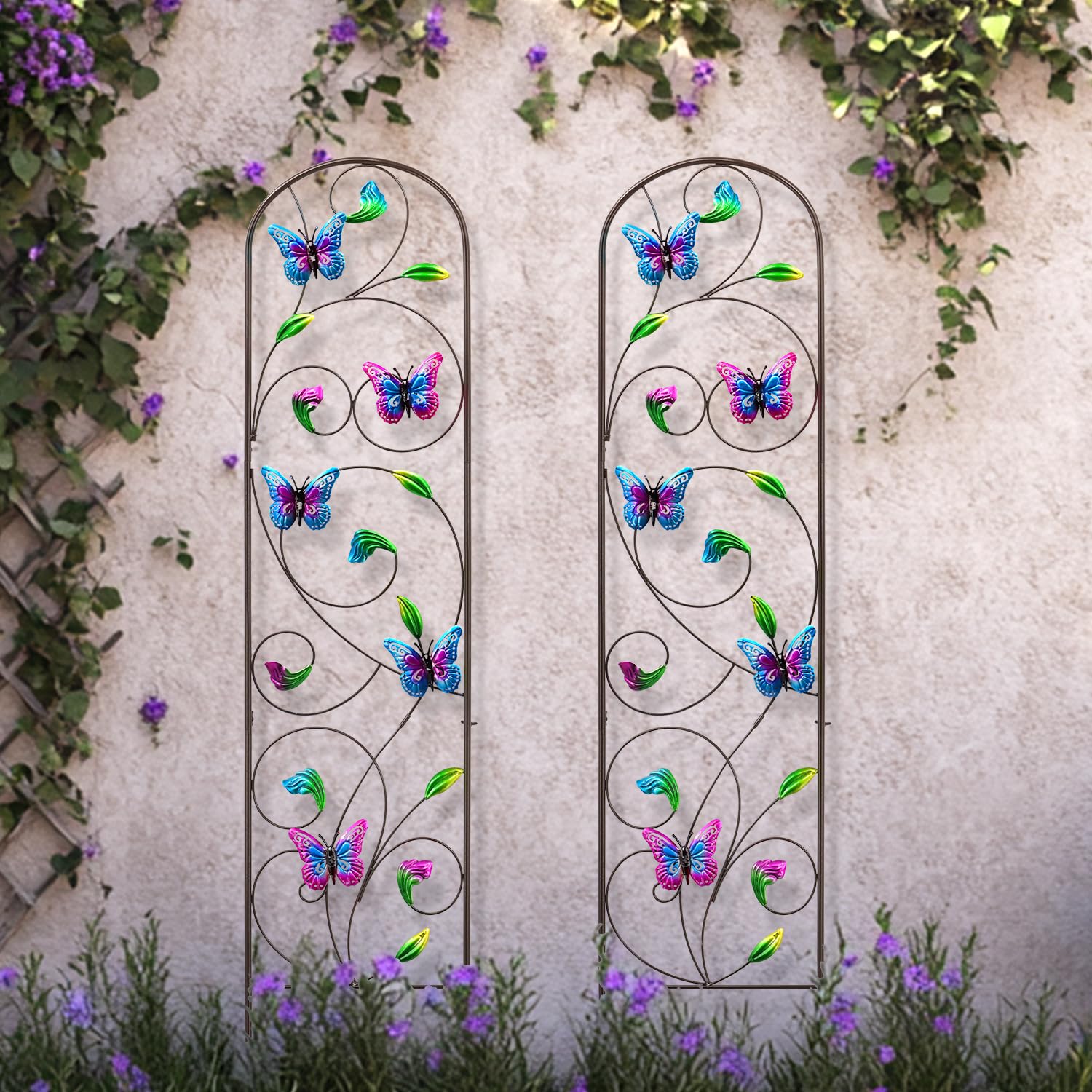 VinSees trellis next to pot showing 60-inch height scale