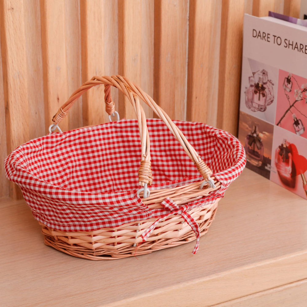 Vintiquewise basket on kitchen counter with fruit, keeps produce orderly