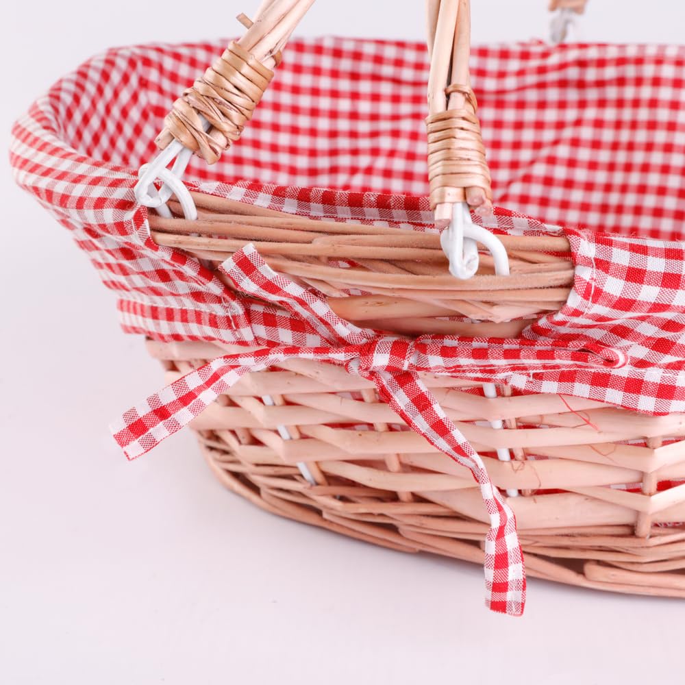 Vintiquewise basket at picnic with snacks, stylish outdoor serving