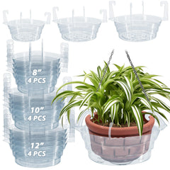 VIOBEPASS front view of 12-pack clear drip pans protecting surfaces