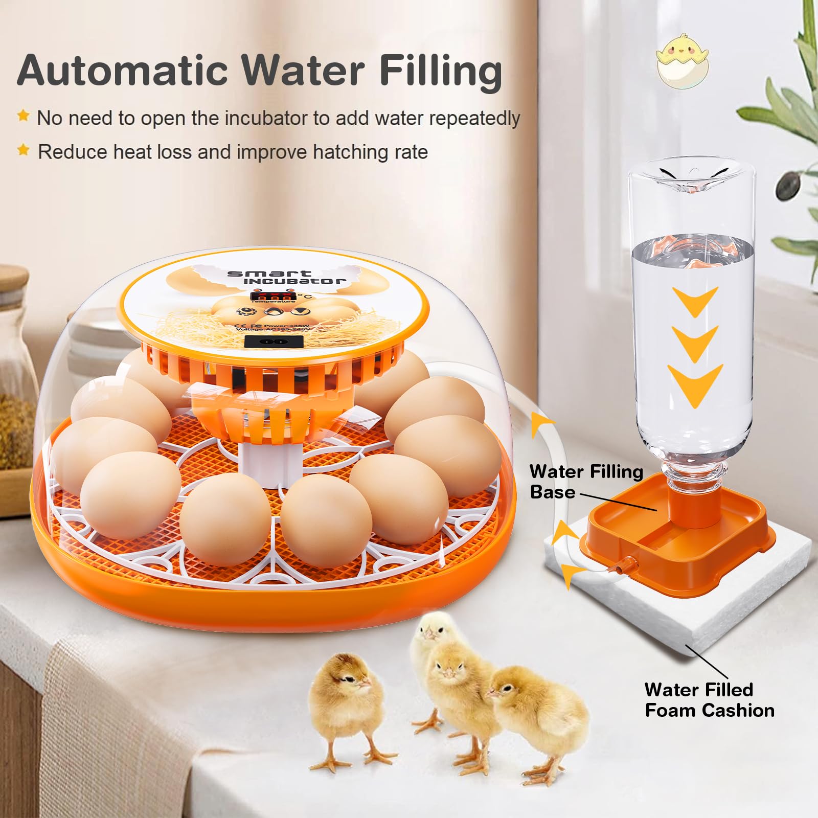 Viowey automatic water injector close-up keeping humidity steady benefit