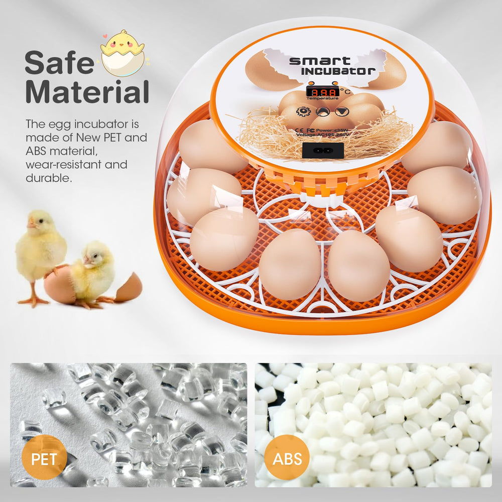 Viowey built-in LED egg candler illuminating embryo for inspection benefit