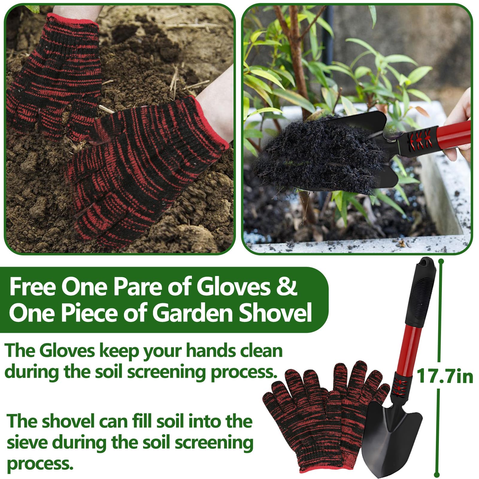 VIPMORE sifted soil texture demonstrating uniform fine soil benefit