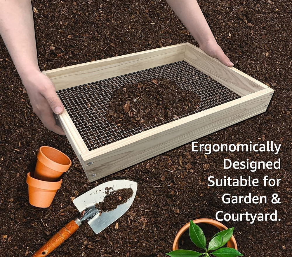VIPMORE shovel and gloves included with sifter, provides ready-to-use convenience