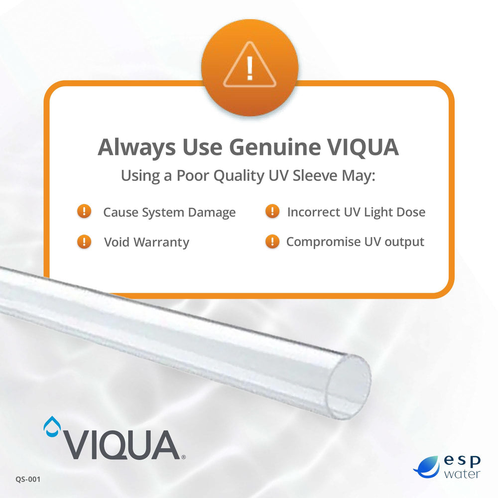 VIQUA QS-001 during maintenance with technician installing sleeve for reliable operation