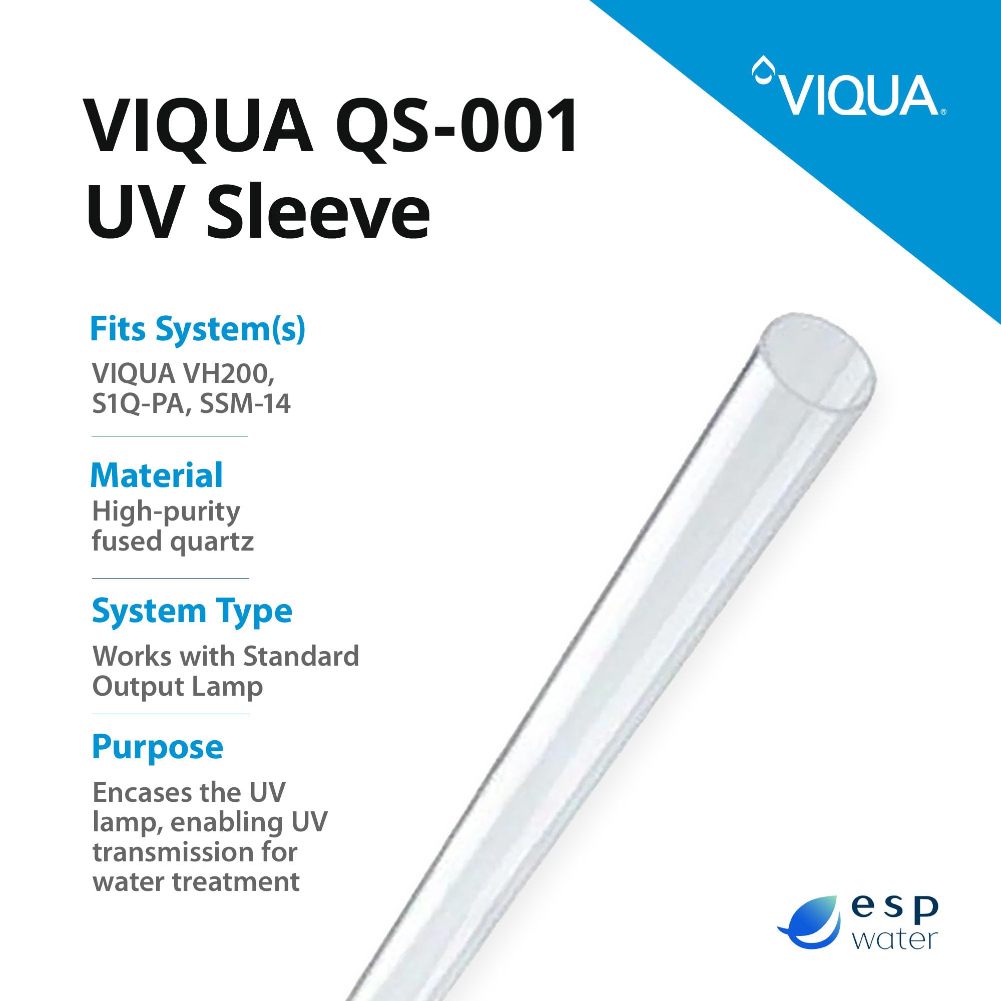 VIQUA QS-001 installed in a VH200 system demonstrating proper fit and protection