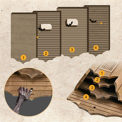 VIREESR close-up of cedar texture and grip surface aiding bats to land benefit
