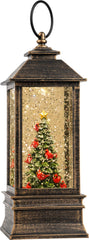 VISFLAIR front view lantern glowing to create festive ambiance