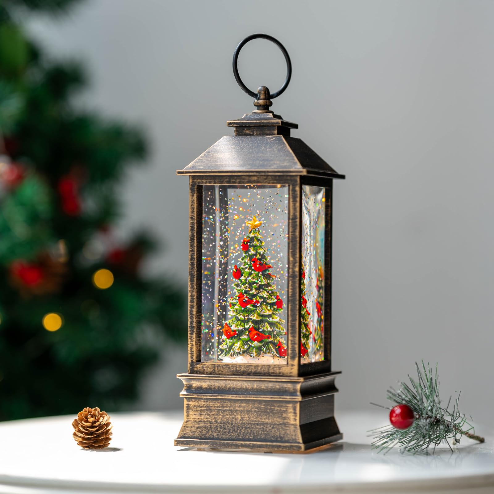 VISFLAIR nighttime bedroom display provides warm, relaxing light