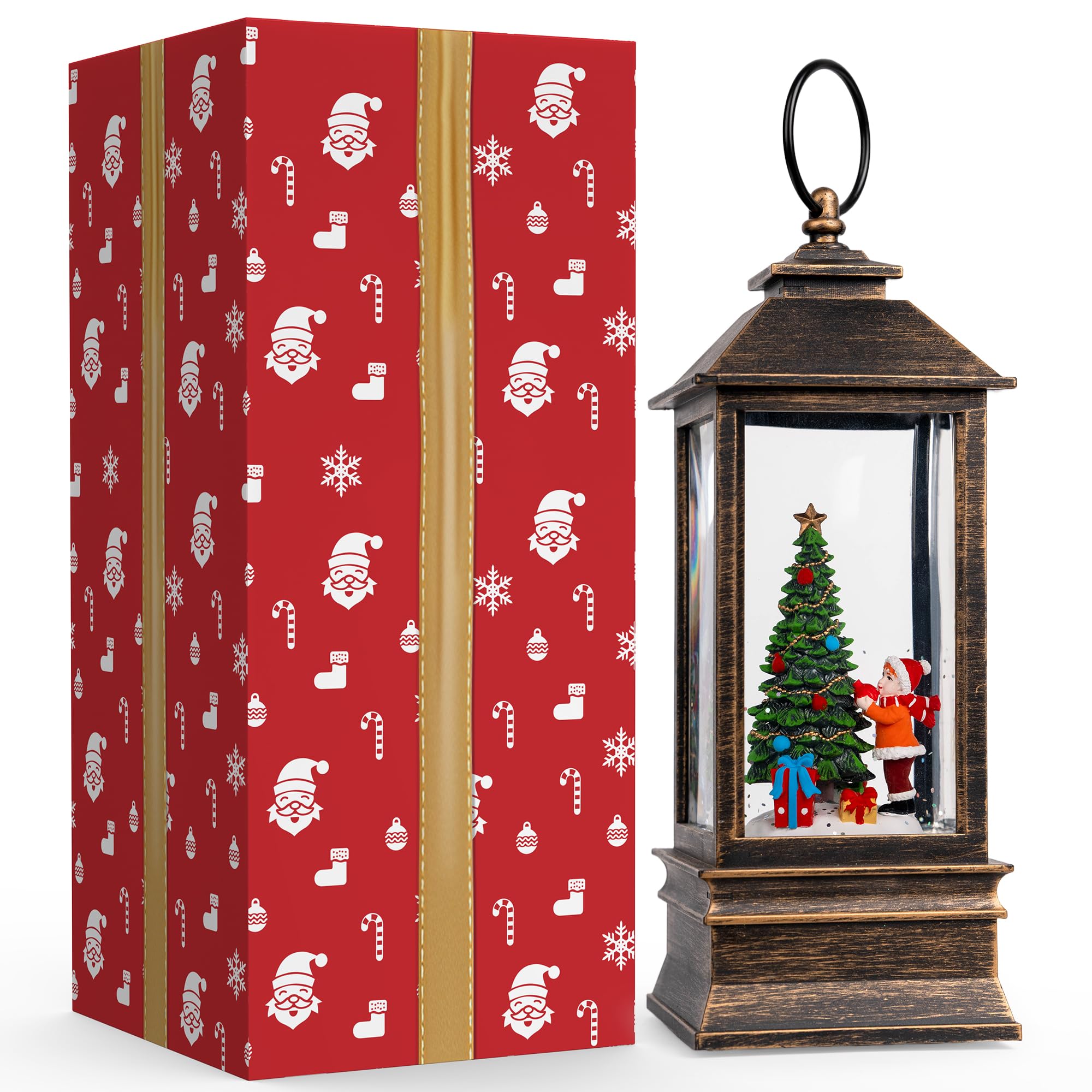 VISFLAIR globe in holiday table setting showing decorative gift-ready benefit