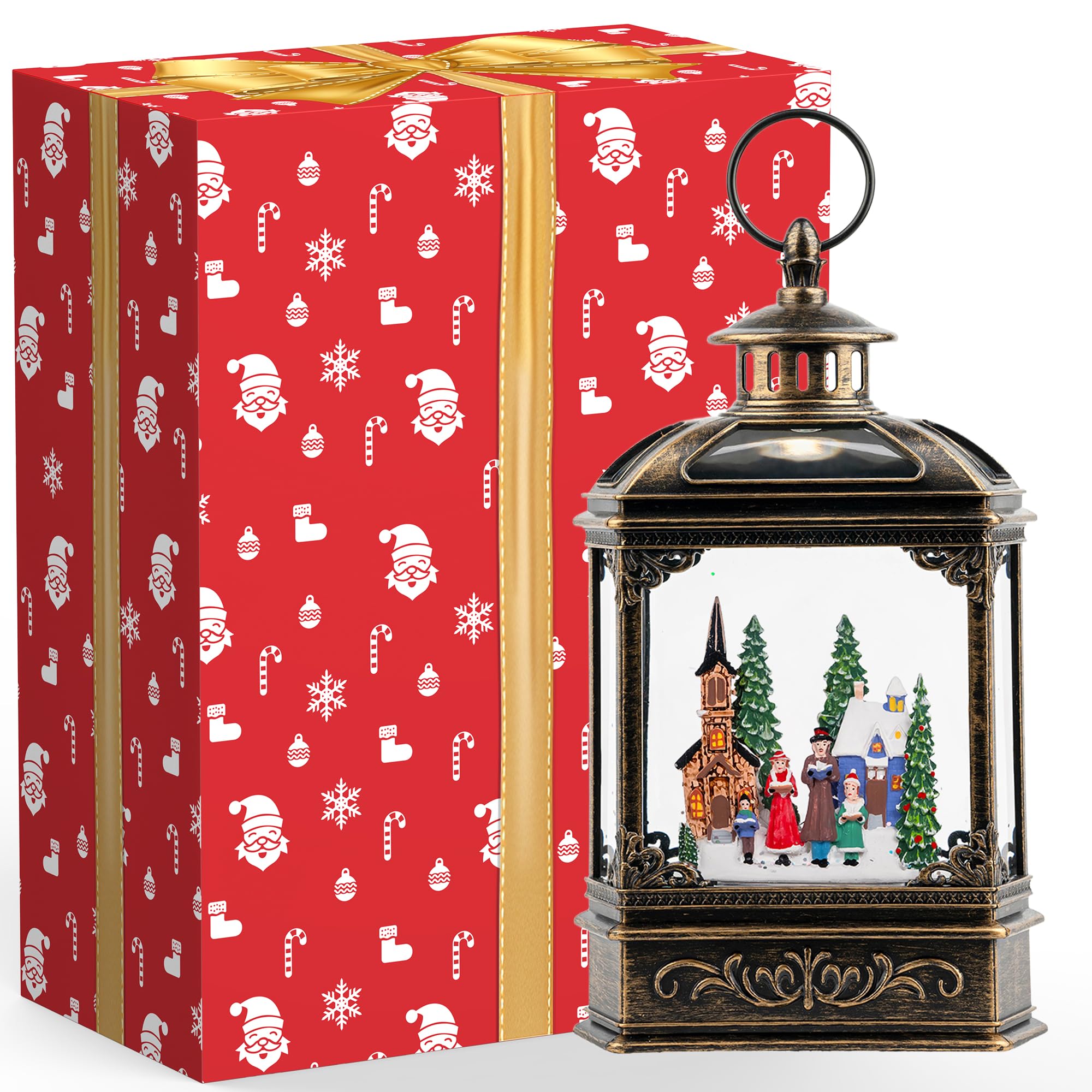 VISFLAIR nighttime display casting cozy light and festive atmosphere