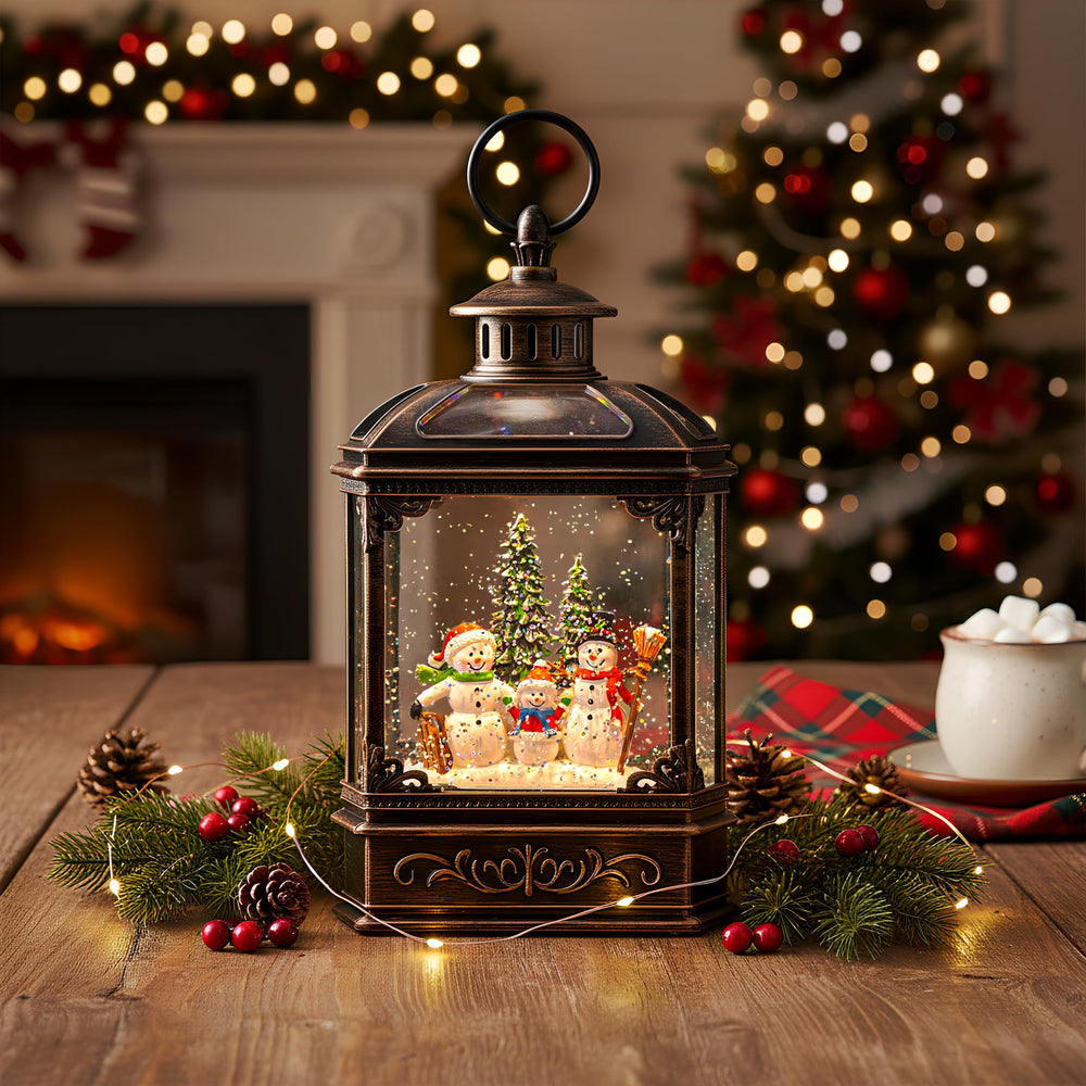 VISFLAIR tabletop for scale among seasonal decorations as festive accent