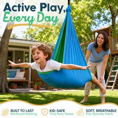 VISSE outdoor installation on a tree branch offering secure, nature-friendly play