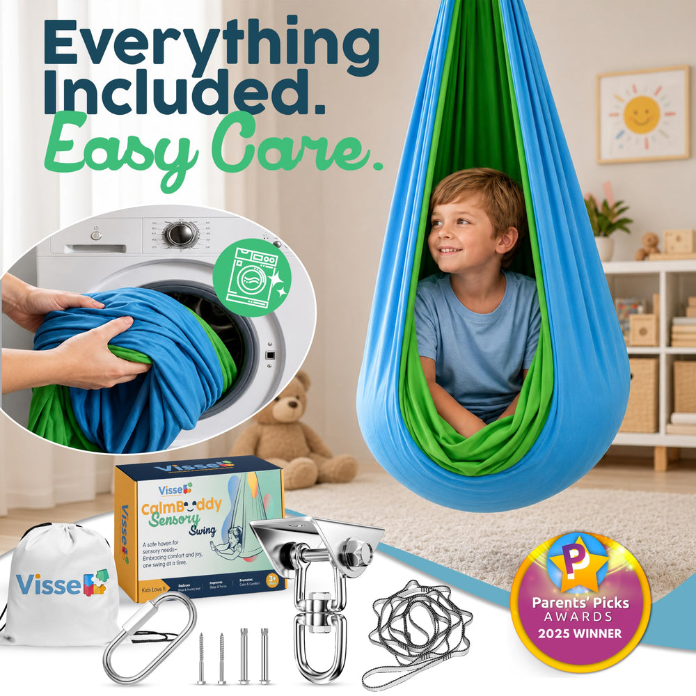 VISSE packaged swing and storage bag for easy transport and neat storage